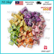 A NS Shop LOT 100 SOUR PLUS. 40PCS MASAM MIXED FRUIT GULA-GULA RAYA HALAL