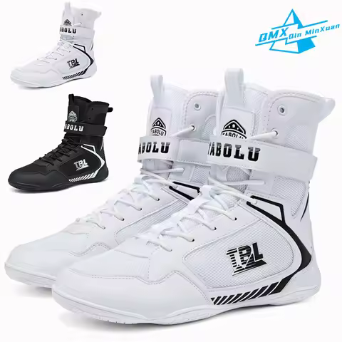 Professional Wrestling Shoes Men Ultralight Breathable Mesh Boxing Shoes Wrestling Fighting Sanda We