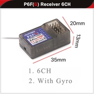 DUMBORC X6 X4 2.4G 4CH 6CH Transmitter P6F P6FG P6DCG Gyro Receiver LED Light for 1/10 1/8 RC Car Cr