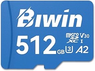 Biwin MS210 MicroSD UHS-I Memory Card 512GB - Read up to 210MB/s - A2 V30 U1 Class 10 4K UHD Videos 