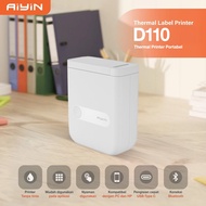 MESIN [FREE APP] Thermal Label Printer Portable Bluetooth Wireless Label Maker Machine D110 Mini Wir