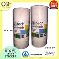 ITECH Vinyl Sticker Waterproof Matte/Glossy 1 Roll (297 mm x 50 meters)A3