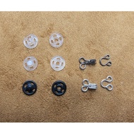 (SG Stock) Craft Mini Sewing fastener Snap Buttons Hook Eye Closures Clip Clasp for Doll Clothes / BJD Supplies