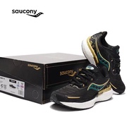 2024top  [In stock]2023New Saucony Triumph Black Gold Shock-Absorbing Sneakers Running Shoes