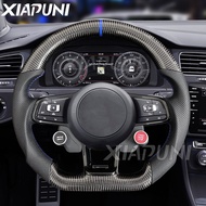 Carbon Fiber Steering Wheel Fit For VW Golf 7 MK7 Mk7.5 GTI Scirocco Polo GTS R Line 2015-2017 Custo