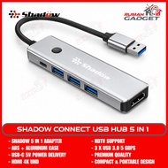 SHADOW CONNECT USB HUB 5 IN 1 USB 3.0 HDMI 4K UHD