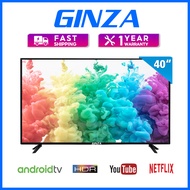 GINZA 40 inch smart tv android tv HD LED TV Flat Screen Ultra-slim Smart TV HDMI WIFi