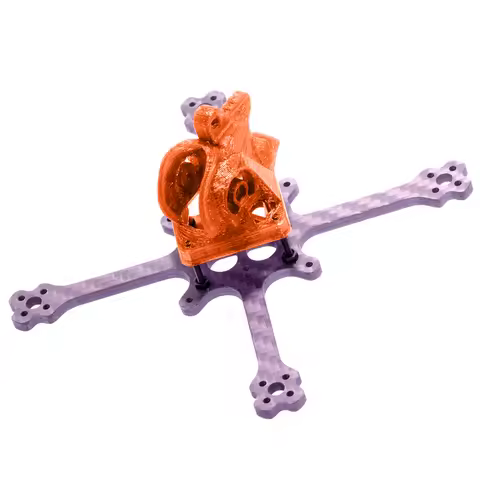 Eyas118 3Inch 75MM Wheelbase 3K Carbon Fiber Frame Kit with 3D Printed TPU 14mm Camera Canopy 1303 M