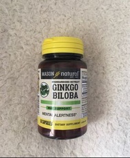 Mason Natual Ginkgo Biloba Standardized Extract 60 capsules 銀杏葉 提升記憶專注力 60 膠囊