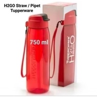 MERAH H2GO Tupperware red Straw