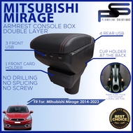 Car Armrest Mitsubishi Mirage or G4 - Hatchback or Sedan 2014 to 2017 2018 2019 2020 2021 2022 2023 