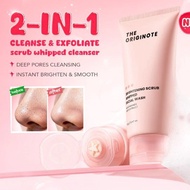 70G The Originote Brightening Scrub Whipped Facial Cleanser Wash Niacinamide 2in1 Cleanse Exfoliate