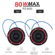 80W 4Ohm 2.5นิ้ว Kevlar Cone Midrange Car Speaker Loudtweater Dome Speakers