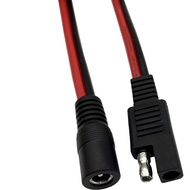 Halokny DC to SAE Connectors Cable 1-Set SAE Plug to DC 5.5mm x 2.1mm Male Female Cables for Automot