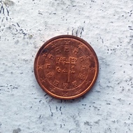 Koin Portugal 2 Euro Cent Tahun 2002-2023