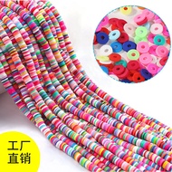 4-6mm Soft Pottery Sheet Colorful Soft Pottery Round Tube Sheet DIY Bracelet Jewelry Accessories Han