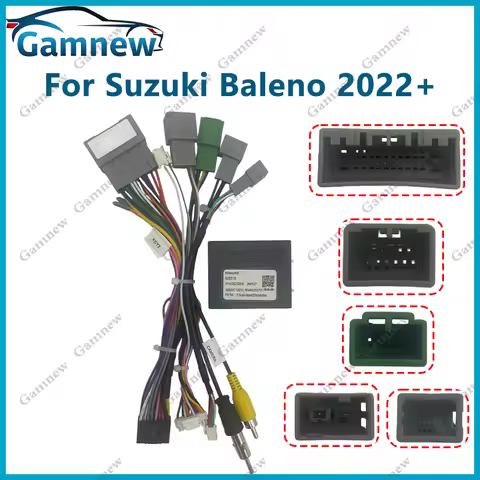 Gamnew Car 16pin Wiring Harness Adapter Canbus Box Android Radio Power Cabler For Suzuki Solio Balen