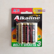 Baterai ABC Alkaline AA isi 7 pcs 1.5V
