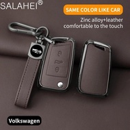 Car Key Case Cover Shell For VW Volkswagen Golf 7 MK7 Tiguan MK2 For SEAT Ateca Leon FR 2 Ibiza For 