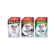 【日本花王KAO】Attack ZERO極淨超濃縮洗衣精補充包810g/袋(最高清潔力Bio IOS洗淨因子,衣物除臭香氛,直立式/滾筒式/室內晾曬消臭)