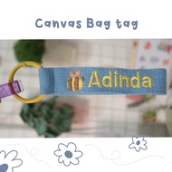 GANTUNGAN Children's Bag Hangers Custom Children's Name/s Custom Bag/s TAG Cute Bag Hangers Premium 