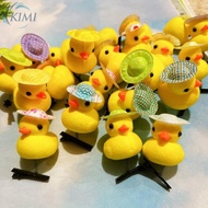 KIMI-Stylish Duckbill Clip Hairpin with Cute Cartoon Duck Design Soft Plush Material
