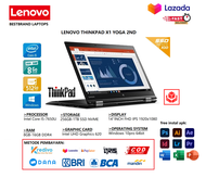 Laptop Lenovo Thinkpad X1 YOGA 2ND Core i7 7TH RAM 16GB/1TB SSD NVME Win10 BERGARANSI FREE MOUSE