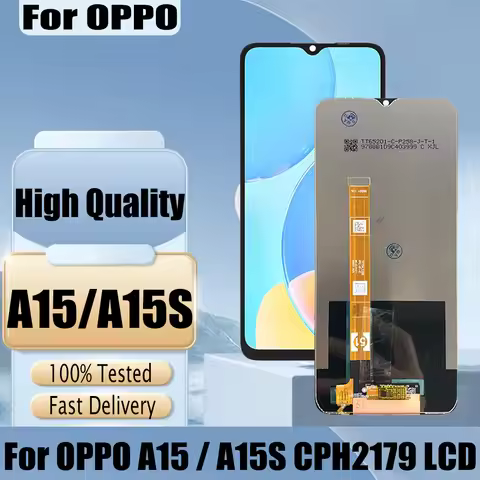Original For Oppo A15 CPH2185 Display Touch Screen Digitizer Assembly Replacement For Oppo A15s CPH2