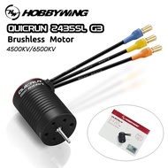HOBBYWING QUICRUN 2435 G3 Brushless Motors 4500KV 6500KV for 1/16 1/18 RC Model Car Buggy Drift Raci