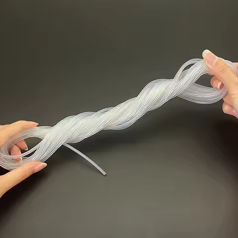 ID 0.3mm~4mm silicone hose elastic transparent food grade hose, odorless and high temperature resist