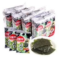 韩国进口 海牌海苔 香脆紫菜烤海苔64g 休闲零食即食儿童食品办公室零食年货送礼 2g*32包