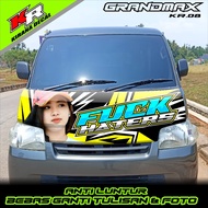 GRANDMAX PICK UP FRONT CABIN DECAL STICKER, GRAND MAX FRONT HOOD VARIATION, GIRL'S STICKER, WORDS ST