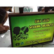 NEON BOX ACRYLIC KOTAK MURAH | PAPAN NAMA MEDIA PROMOSI USAHA | LAMPU BOK AKRILIK | PENANDA TOKO | R