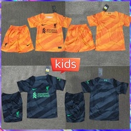 23/24 Liverpool Goalkeeper Jersey Kids Football Shirt