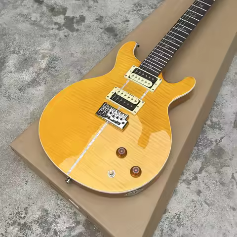 Free Shipping yellow PRS Electric Guitar rosewood Fretboard Tremolo HH Pickups