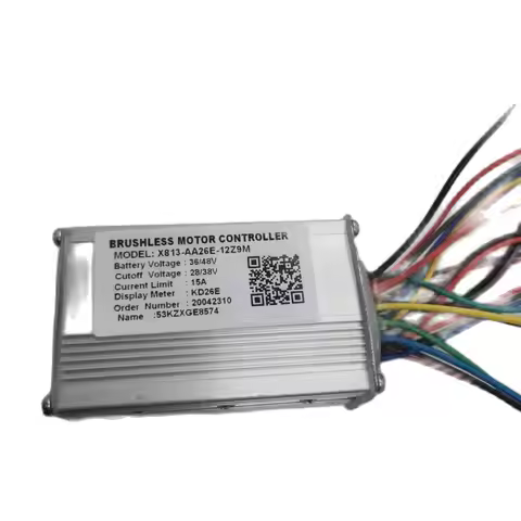 X813-AA26E-12Z9M BRUSHLESS MOTOR CONTROLLER 36V/48V 15A Updated Parts KD26E Display Electric Bicycle