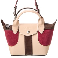 Tas Slempang Wanita Krim Longchamp Top Handle XS Beige Original