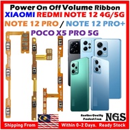 On Off Volume Flex Cable Ribbon Compatible For XIAOMI Redmi Note 12 4G / 12 5G / 12 Pro 5G / 12 Pro+