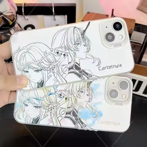 Lovely Wuthering Waves Cartethyia Phone Case For IPhone 16 15 14 13 12 11 Mini Pro Max X XR XSMAX 16