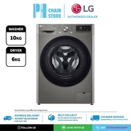 LG FV1410H3P 10KG/6KG FRONT LOAD WASHER DRYER WITH AI DIRECT DRIVE™ & STEAM™ ThinQ™
