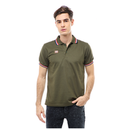 Hamlin Jack Atasan Formal Kaos Polo Pria Short Sleeve Material Cotton ORIGINAL - Army Green