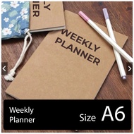 [CRUELL] Kraft Weekly Planner A6 Weekly Planner/