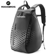 ROCKBROS Motorcycle Helmet Bag Portable  Adjustable Backpack Reflective Warning Riding Accessories 14.5L Large Capacity Storage