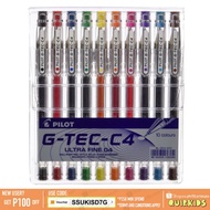 Pilot GTec 10 Color 0.4 Signpen Gel Pen Ink C4 Set Gtech G-tec