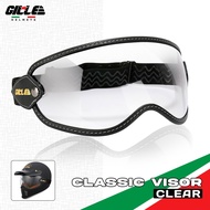 Gille Classic Goggles Visor for Retro Vintage Motorcycle Gille 833 Helmet