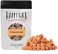 Happy Wax Gingerbread Soy Wax Melts - Cinnamon Scented Wax Melts Infused with Essential Oils - Cute Bear Shaped Wax Tarts Perfect for Melting in Your Wax Warmer (Large 8 Oz. Half Pounder Pouch)