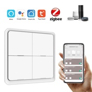 IUPPA Tuya ZigBee Wireless Smarts Scene Switch 4 Gang Scenario Road Slab Keys Home Assistant Automat