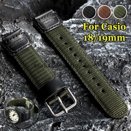 For Casio Nylon Watchstrap 18mm Band for F91W W800H F84 SGW400 AE1200 AE1300 Bracelet 19mm Band for 