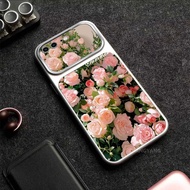 Case For iPhone 7 8 7plus 8plus New Matte large window design with pink rose and stunning scenery pa