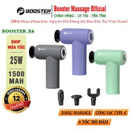 Booster MINI-X6 handheld massage gun - 4 speeds, 3 heads